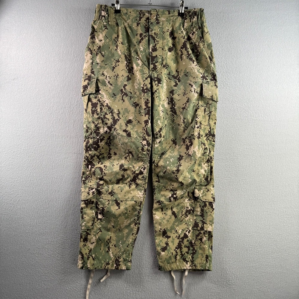 Military Pants Mens Medium Short 34x29 NWU Type III USN Navy Seals Camo Cargo